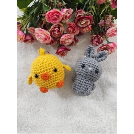 Amigurumi Oyuncak Anahtarlıklar (2 Adet)