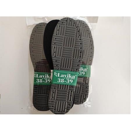 Terlik,patik,bot Tabanlık Kalın Eva Siyah  38-39 no (10 Mm- 3 Çift)