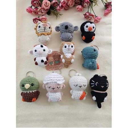 Amigurumi Oyuncak Anahtarlıklar (10 Adetli)