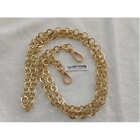 Çanta Zinciri Yuvarlak Gold (113 cm+kanca)