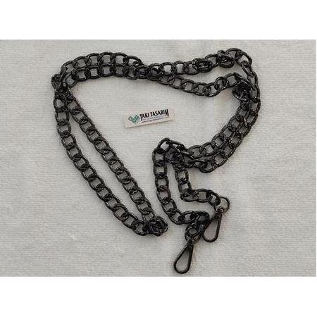 Çanta Zinciri Siyah (113 cm+kanca)