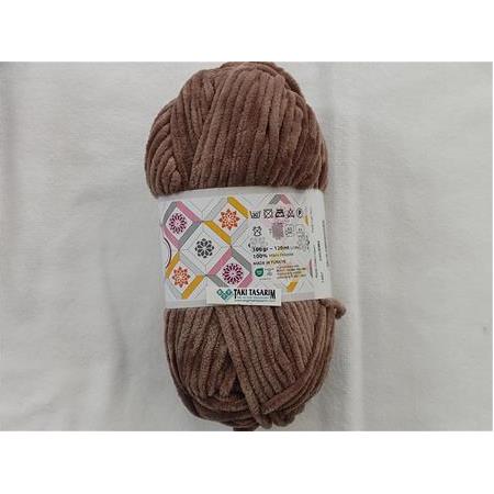 Tunç Lüx Kadife Örgü İpi (1467-Kahve)