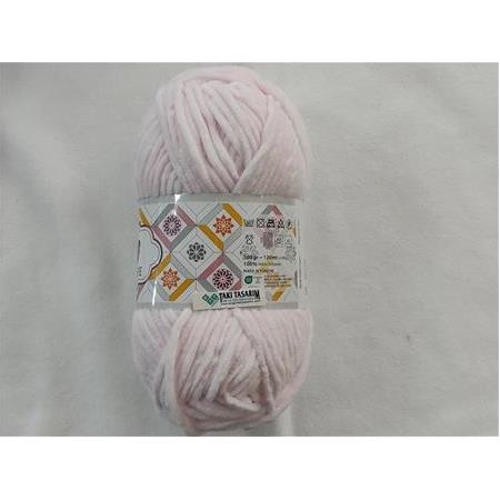 Tunç Lüx Kadife Örgü İpi (304-Açık Pembe)