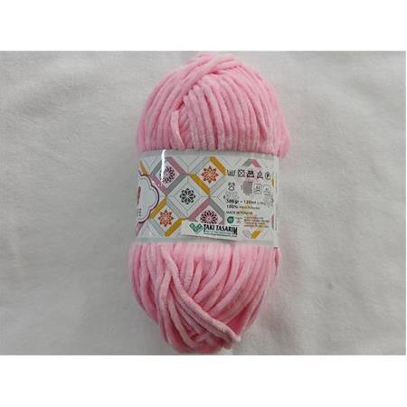 Tunç Lüx Kadife Örgü İpi (20-Pembe)