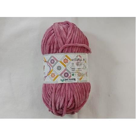 Tunç Lüx Kadife Örgü İpi (220-Gül Kurusu)