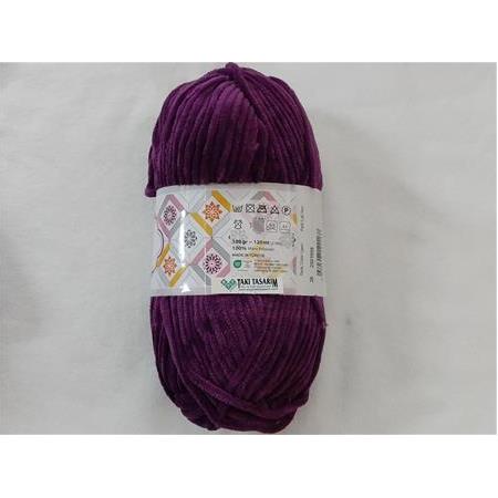 Tunç Lüx Kadife Örgü İpi (26-Mor)