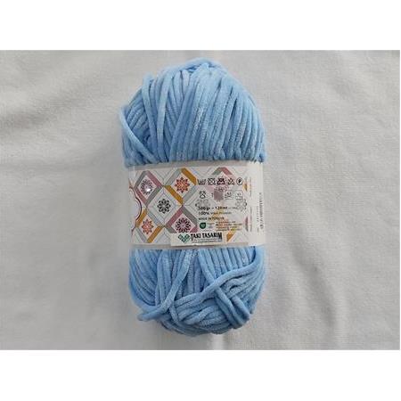 Tunç Lüx Kadife Örgü İpi (09-Mavi)