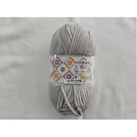 Tunç Lüx Kadife Örgü İpi (804-Açık Gri)