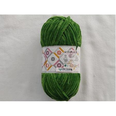 Tunç Lüx Kadife Örgü İpi (248-Yeşil)