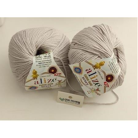 Alize Cotton Gold Hobby New (50 gr-533 Pastel Gri)