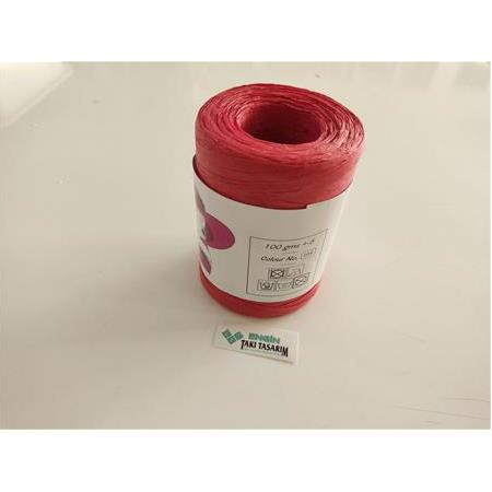 Doğal Bambu Rafya İp – Yumuşak & Özel Üretim | 90-100 gr | Renk: D16)