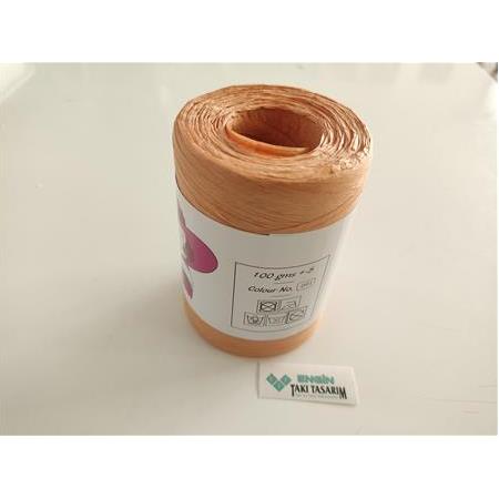 Doğal Bambu Rafya İp – Yumuşak & Özel Üretim | 90-100 gr | Renk: D91)