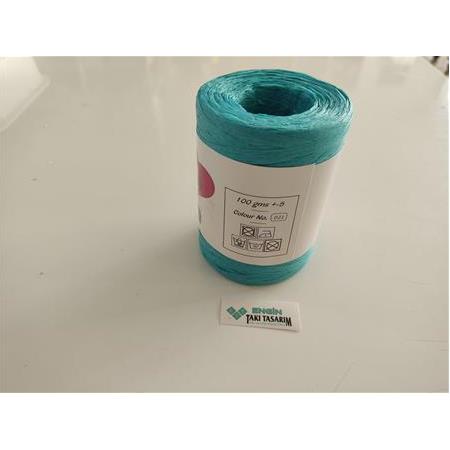Doğal Bambu Rafya İp – Yumuşak & Özel Üretim | 90-100 gr | Renk: D21)