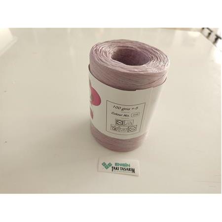 Doğal Bambu Rafya İp – Yumuşak & Özel Üretim | 90-100 gr | Renk: D38)