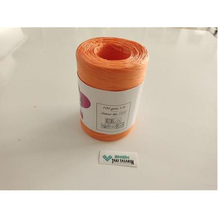 Doğal Bambu Rafya İp – Yumuşak & Özel Üretim | 90-100 gr | Renk: D11)
