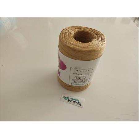 Doğal Bambu Rafya İp – Yumuşak & Özel Üretim | 90-100 gr | Renk: D70)