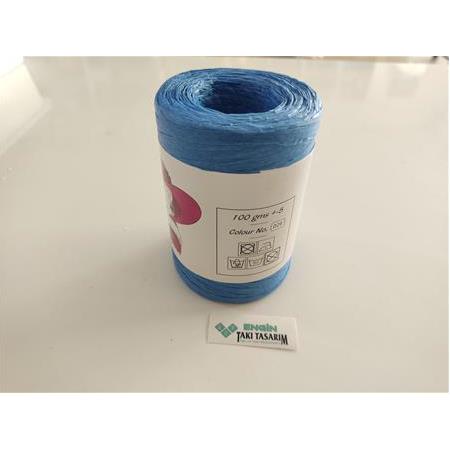 Doğal Bambu Rafya İp – Yumuşak & Özel Üretim | 90-100 gr | Renk: D24)